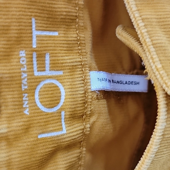 AnnTaylor Loft modern straight corduroy pants.  Gently used. - Picture 2 of 4